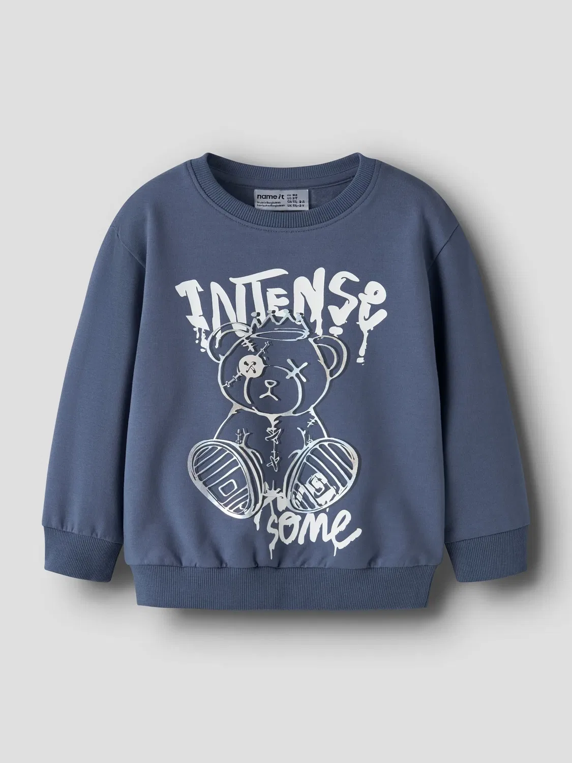 Свитшот с принтом, Name it, vintage indigo — фото 3