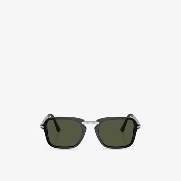 

Po3330Ss солнцезащитные очки прямоугольной формы из ацетата Persol, черный