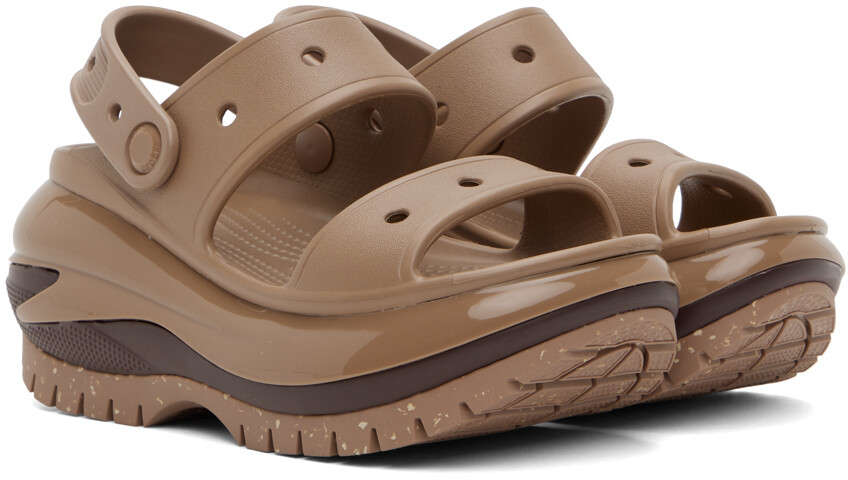 Коричневые сандалии Mega Crush Crocs — фото 4
