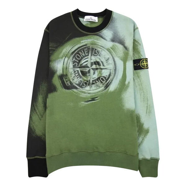 

Толстовка crewneck sweatshirt 'olive' Stone Island, зеленый