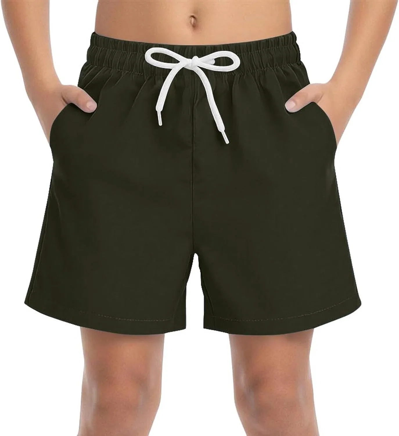 Детские спортивные шорты с карманами Zzalalana, Army Green