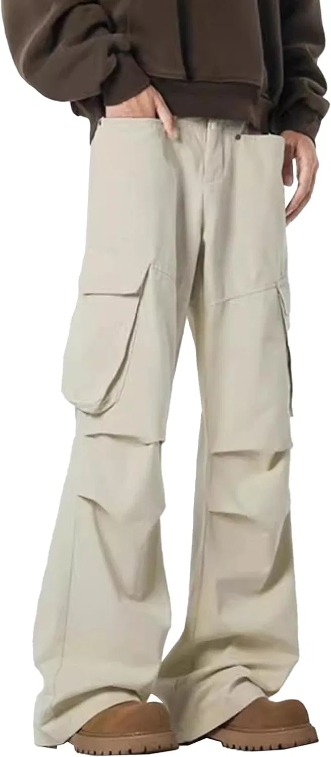 Джинсы с карманами Baggy, Khaki
