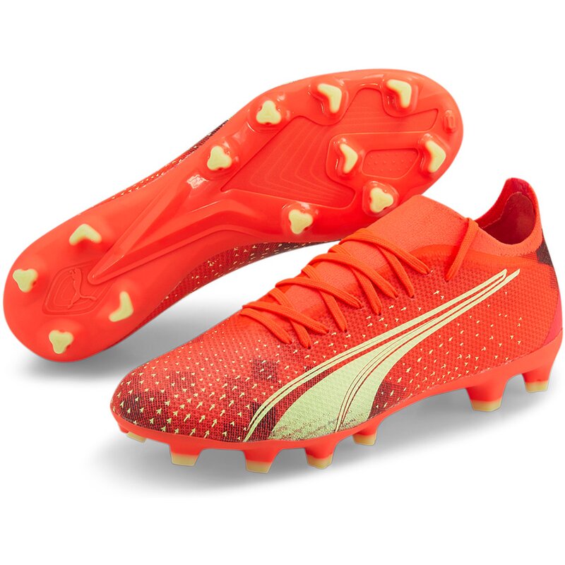 Футбольные бутсы Ultra Match FG/AG Puma, красный — фото 4