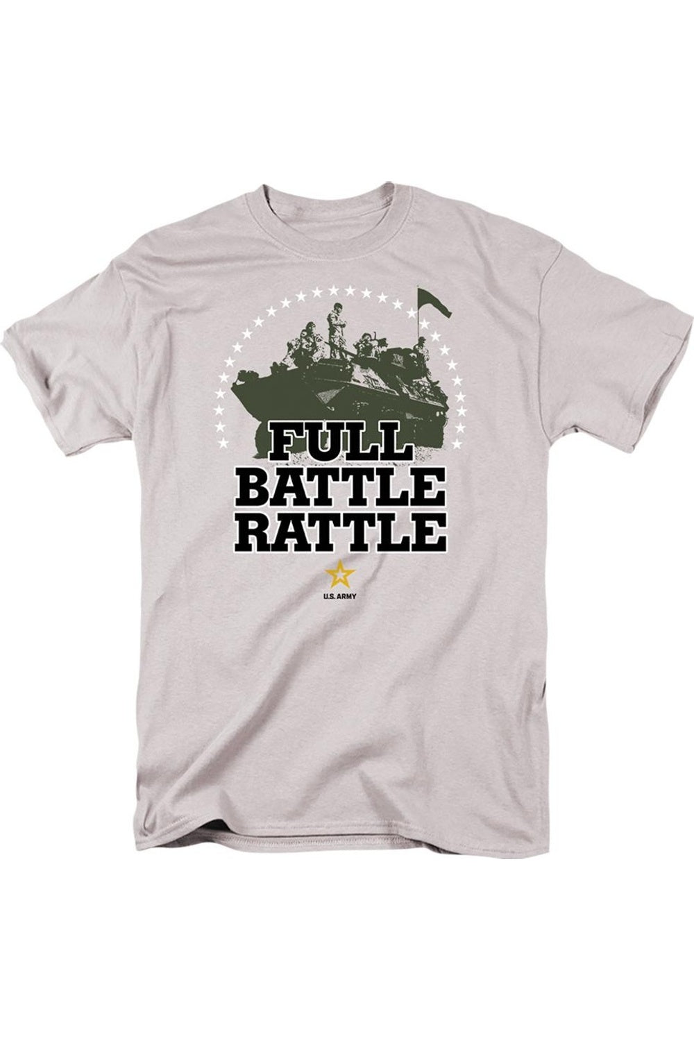 

Футболка US ARMY Full Battle Rattle с коротким рукавом для взрослых Gildan, серебряный