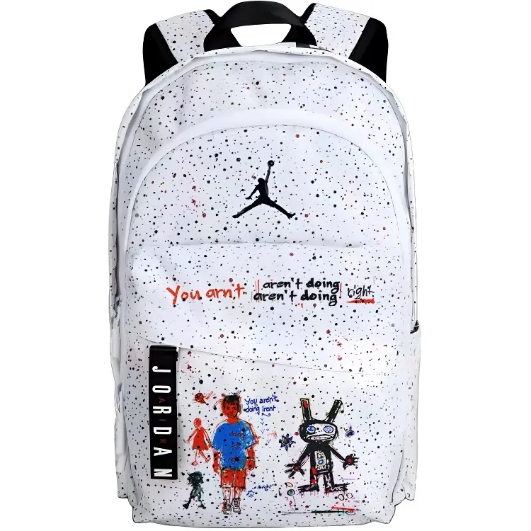 

Jordan Полиэстеровый рюкзак обычный унисекс Baby's Breath, Hand-Drawn Cartoon 1