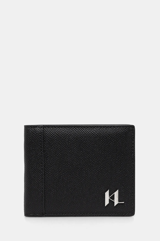 

Кожаный кошелек K/MONOGRAM Karl Lagerfeld, черный