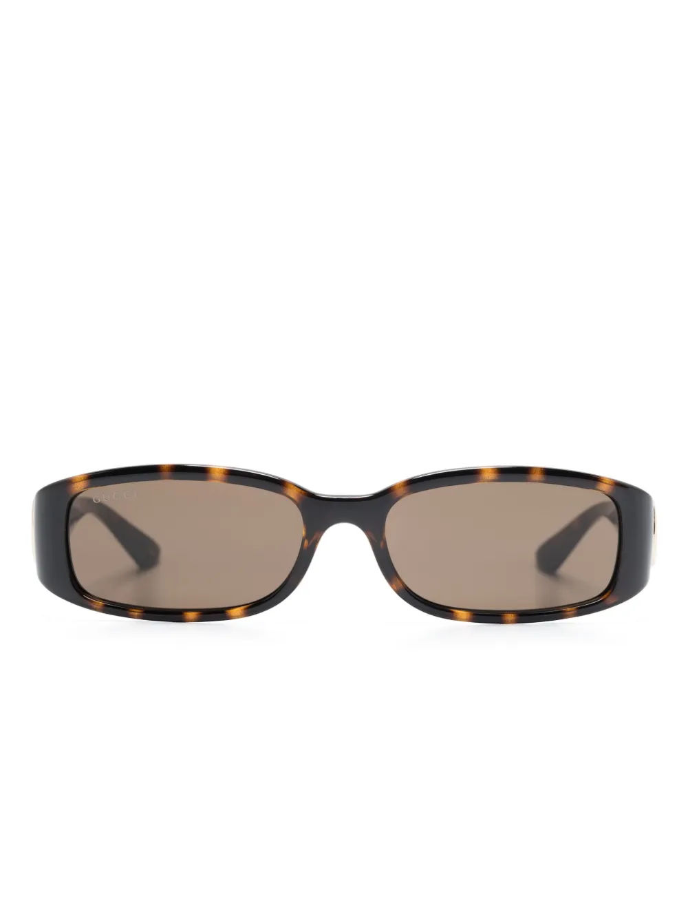 

Солнцезащитные очки в прямоугольной оправе Gucci Eyewear, коричневый