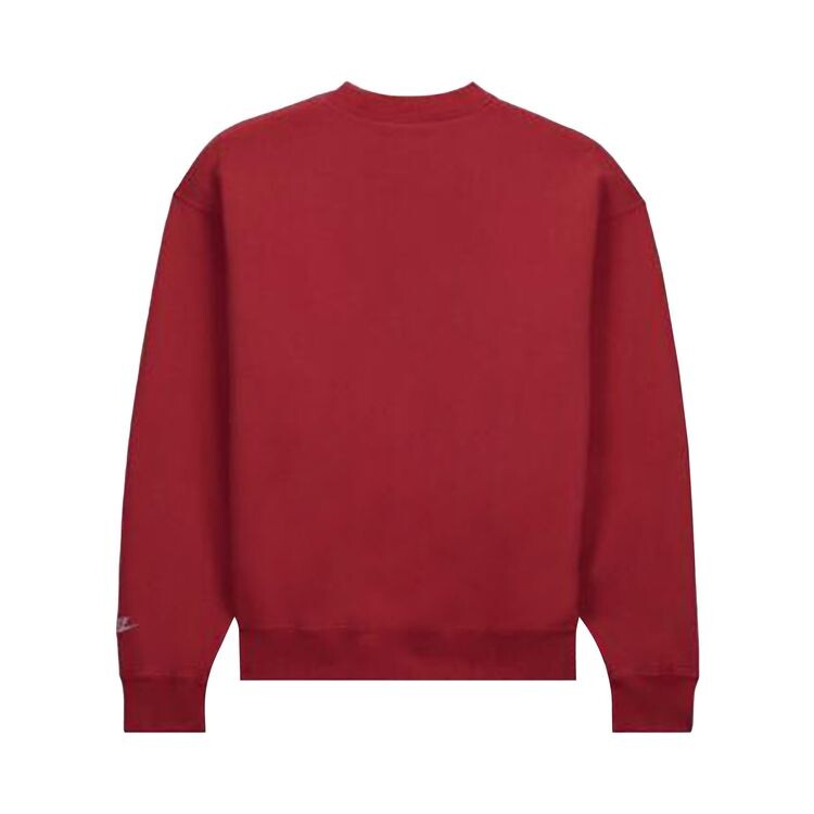 Толстовка Nike x Nigo NRG Fleece Crew Sweatshirt Red, красный — фото 2