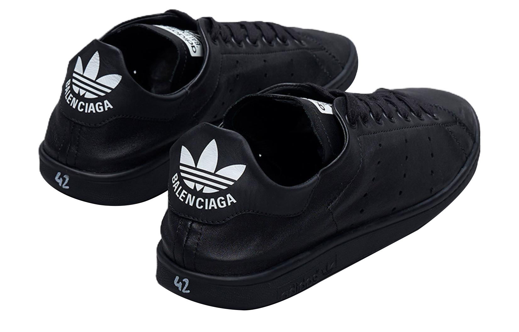 Adidas Stan Smith Black Women's Balenciaga — фото 4