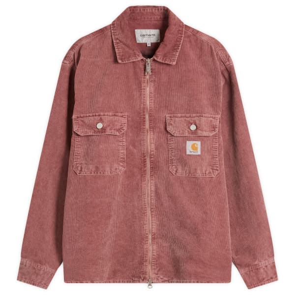

Вельветовая куртка-рубашка на молнии Reynold Carhartt Wip, розовый