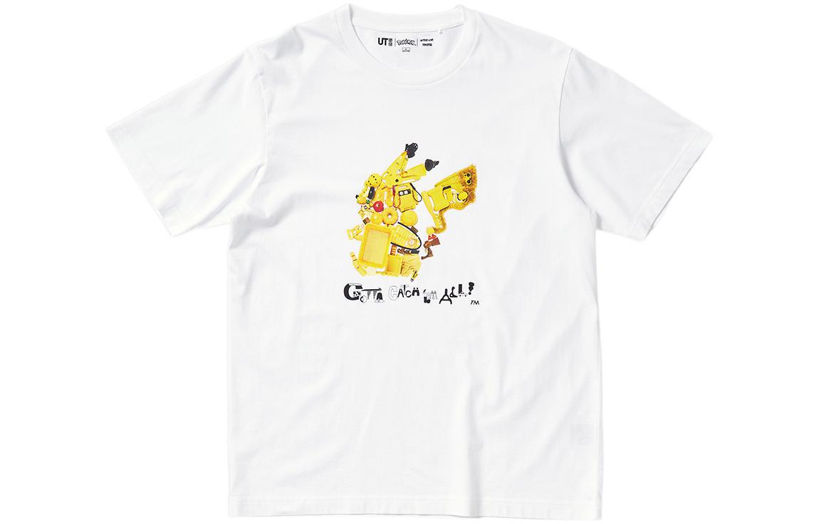 

Футболка Pokemon Pokémon Co-Branded Series унисекс белая Uniqlo, белый