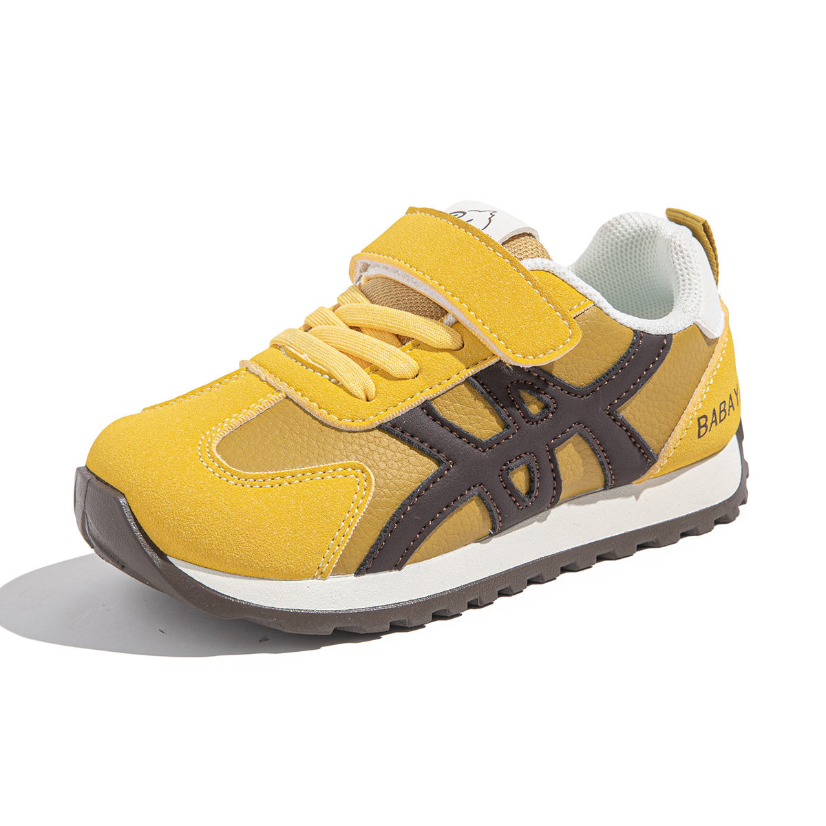 

Износостойкие дышащие универсальные повседневные спортивные кроссовки Kids' Babaya, желтый