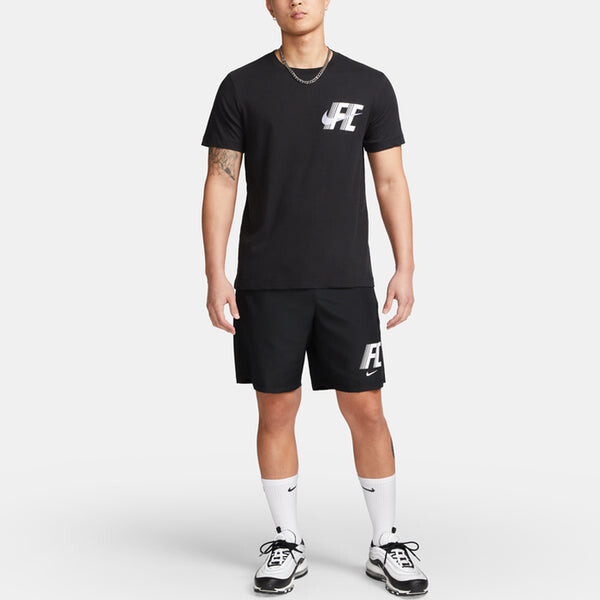 Футболка Nike F.C. Dri-FIT Football T-Shirt 'Black', черный — фото 3