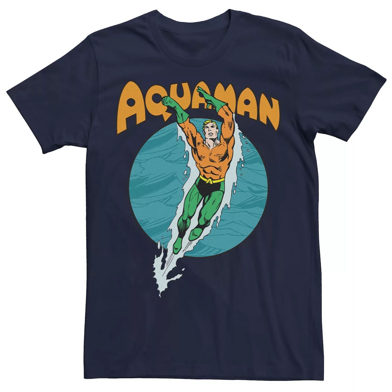

Мужская футболка для плавания и танцев Aquaman DC Comics, синий
