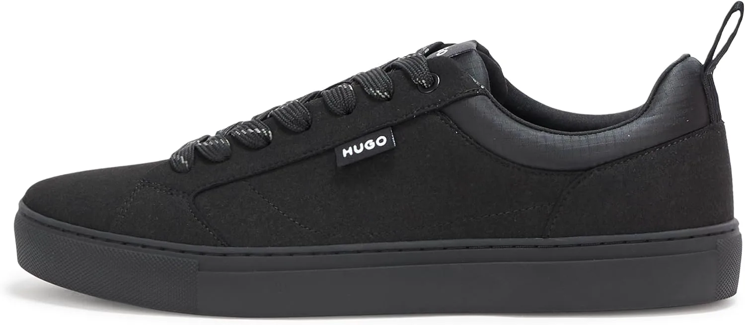 Кроссовки Hugo Mens Morrie с низким профилем, из кожи, дружелюбный стиль, черный — фото 2