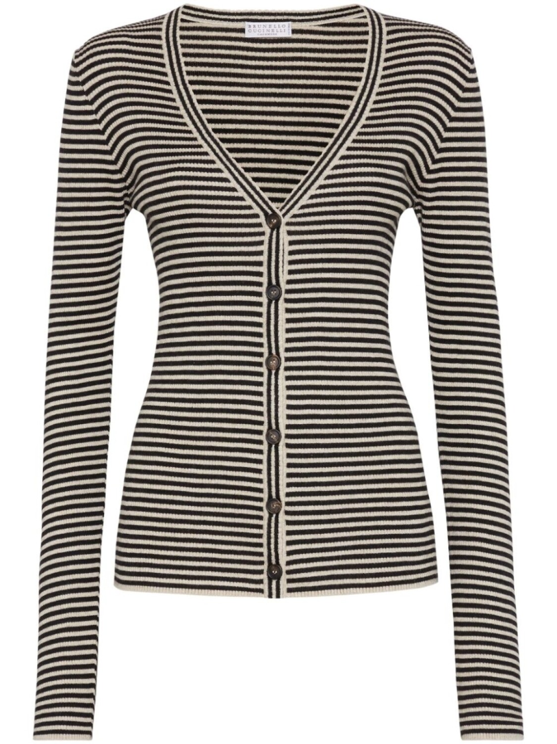 

Кардиган в полоску Brunello Cucinelli, черный