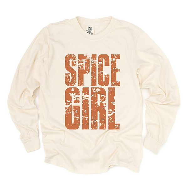 

Футболка с длинным рукавом Spice girl block distressed Simply Sage Market, Ivory