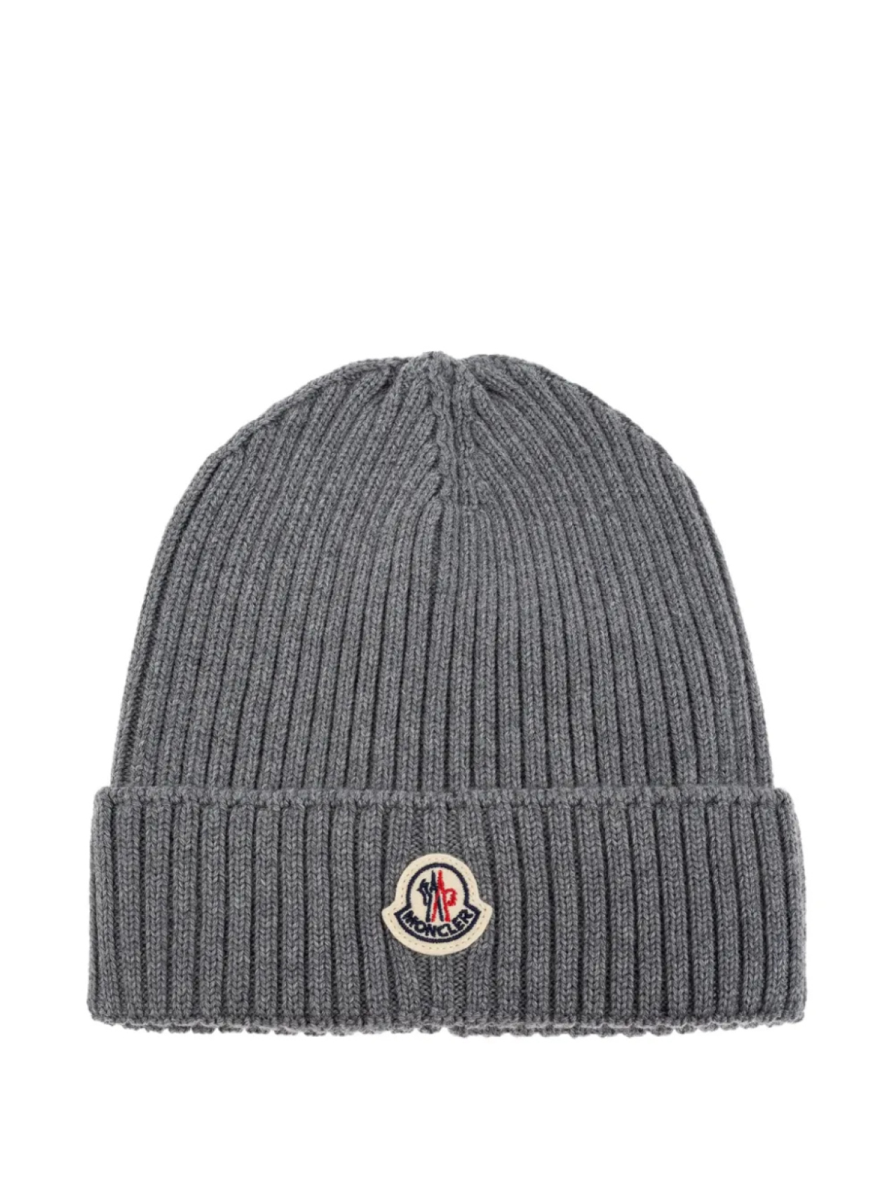 

Шапка-бини с логотипом Moncler Enfant, серый