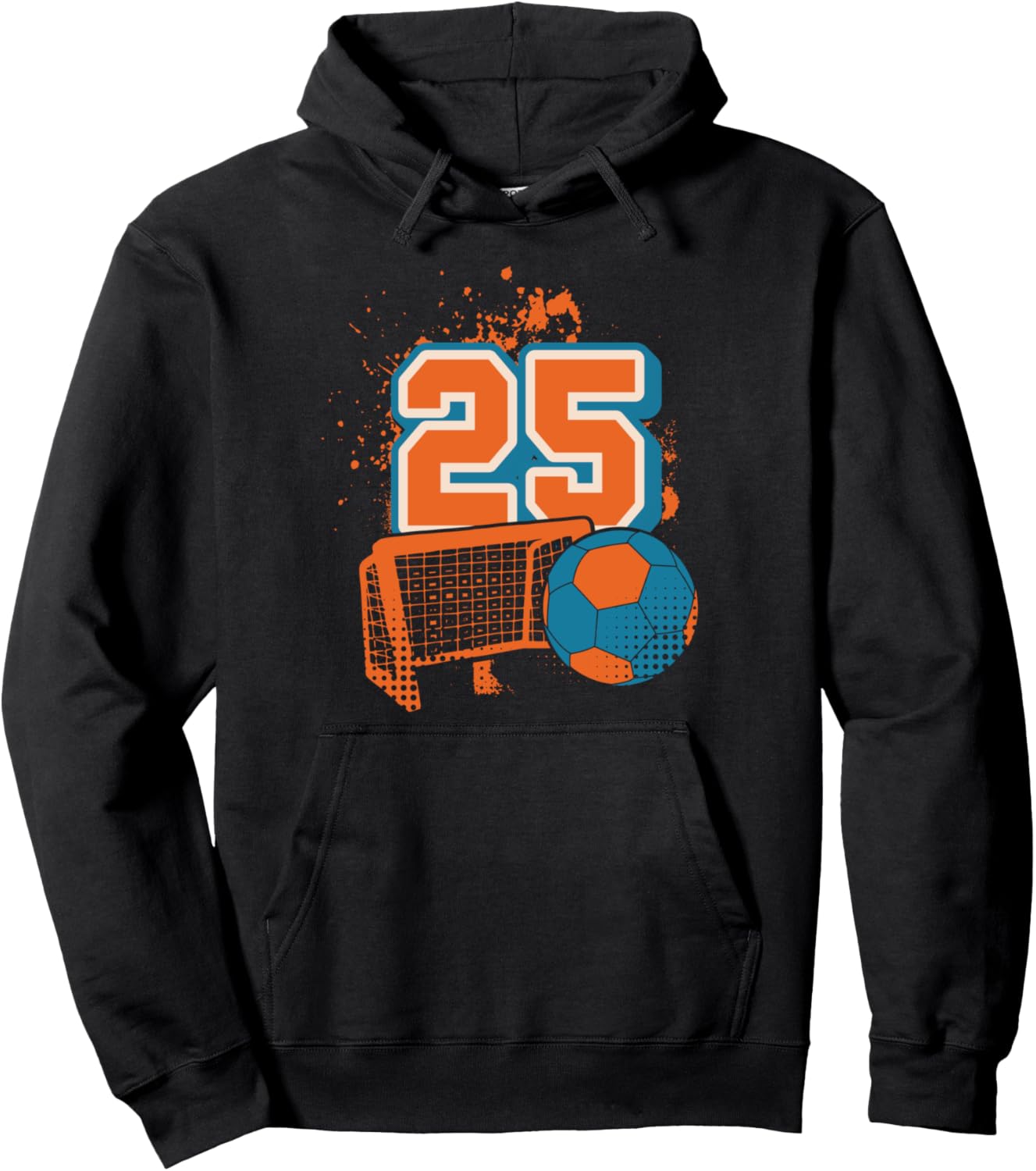 

Худи с надписью «25-летие гандболиста» 25 Year Old Birthday Apparel Handball Boy B-Day, черный