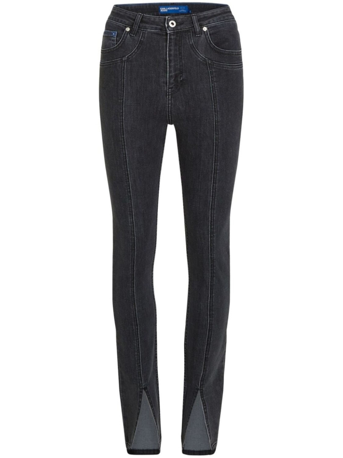 

Karl Lagerfeld Jeans джинсы скинни с завышенной талией, черный