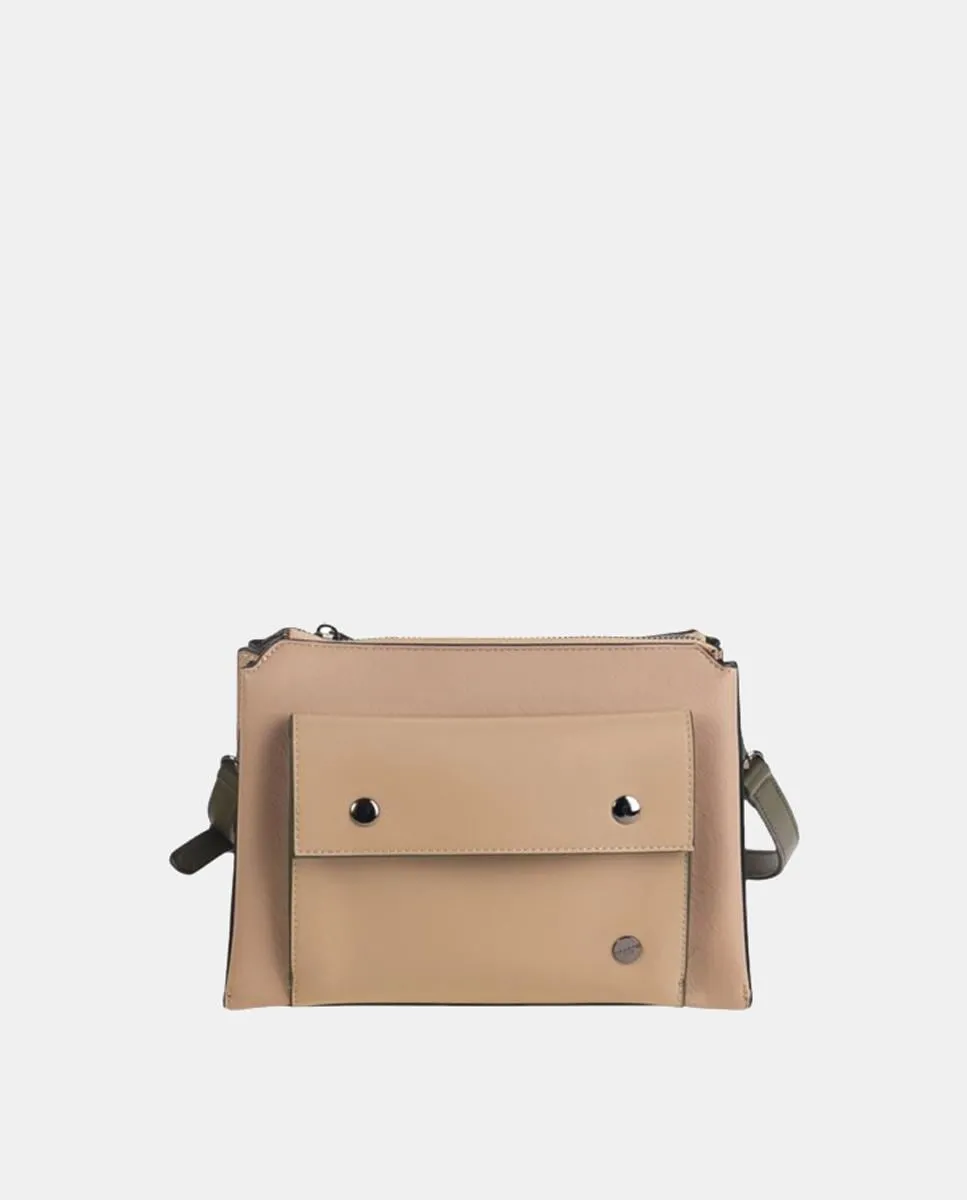 

Сумка через плечо из песочной кожи Volum, бежевый