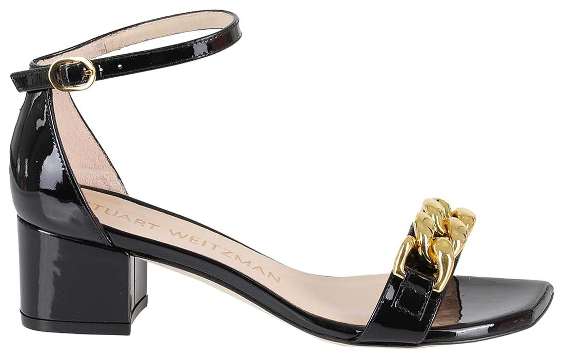 SW One Strap Sandals Women's Black Stuart Weitzman — фото 2