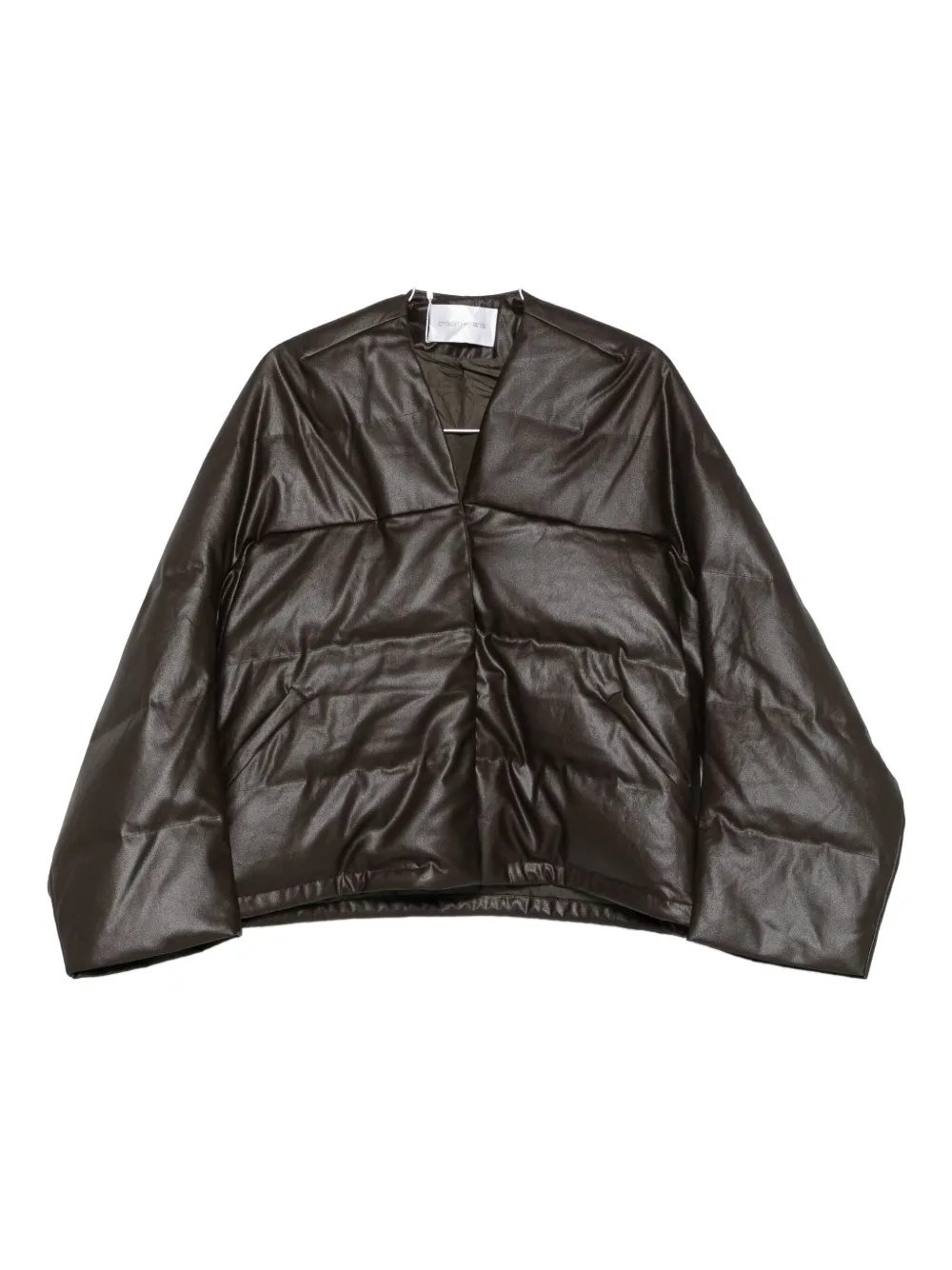 

Стеганая куртка с V-образным вырезом Christian Wijnants, коричневый