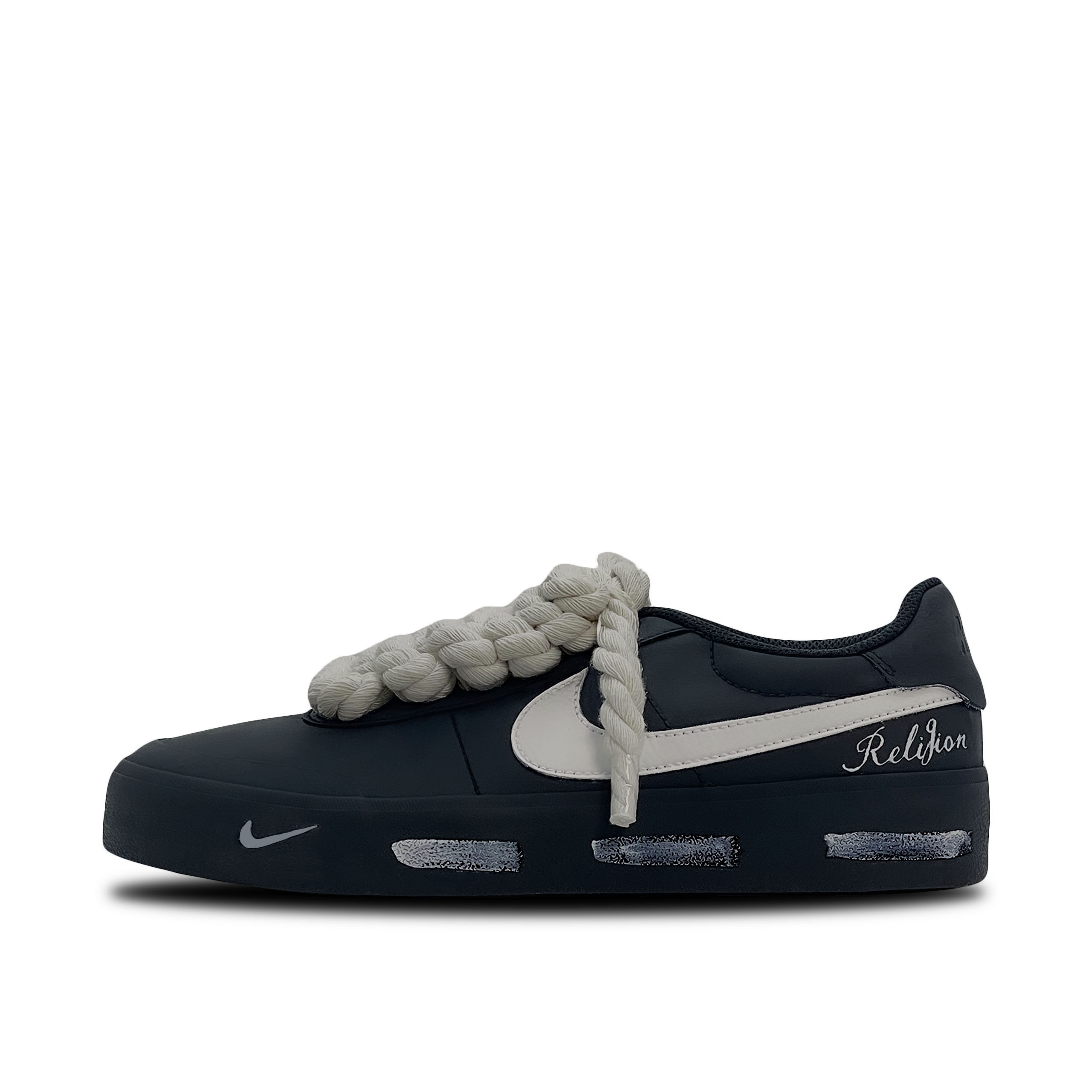 

Nike Кроссовки Court Shot Cool Gray Breeze для скейтбординга, износостойкие, низкие, черные, мужские