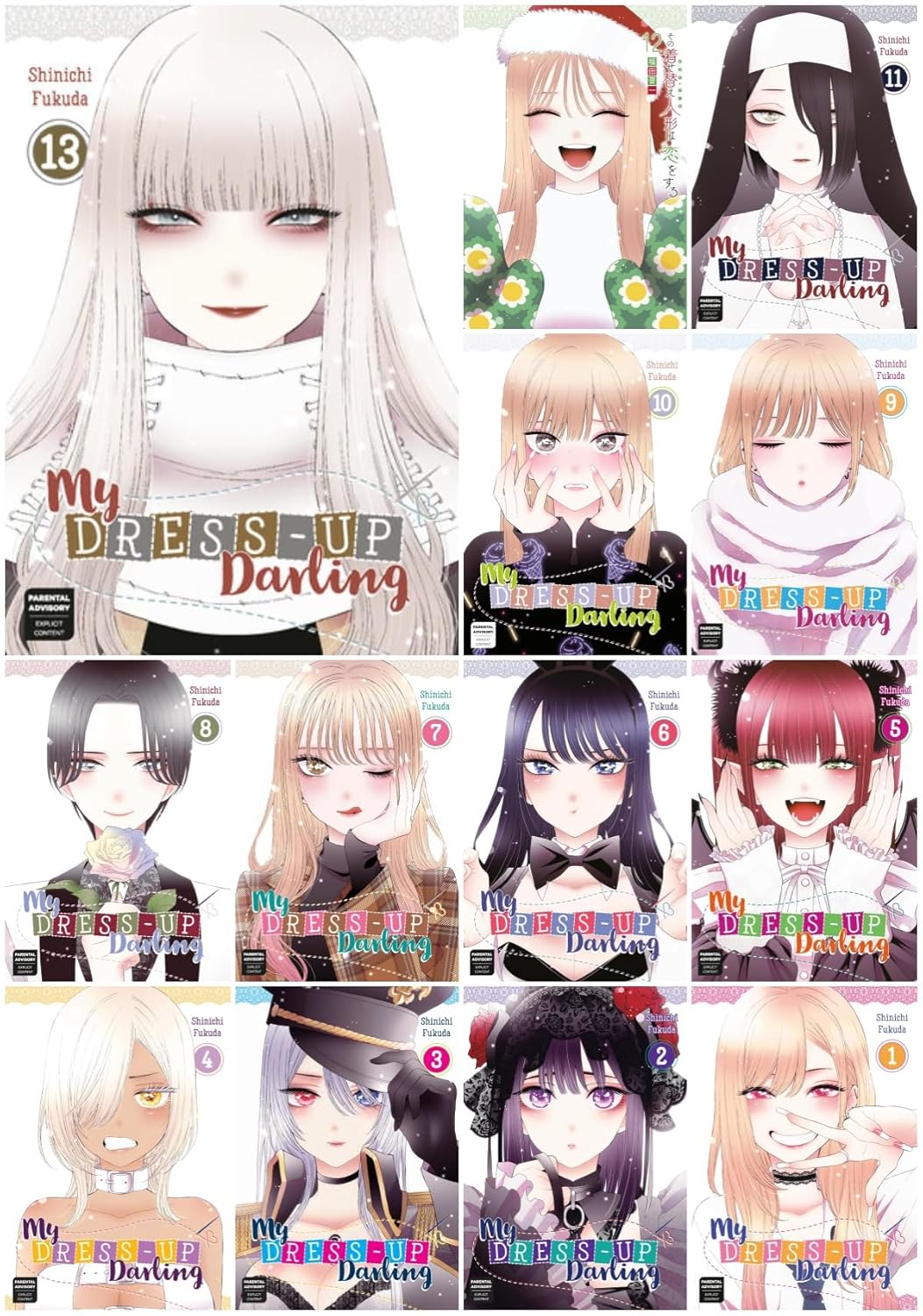 

My Dress-Up Darling Series 13-Book Ultimate Collection Set (Vol.1 to Vol.13) - A Romantic Cosplay Comedy Manga Series (Square Enix Manga)