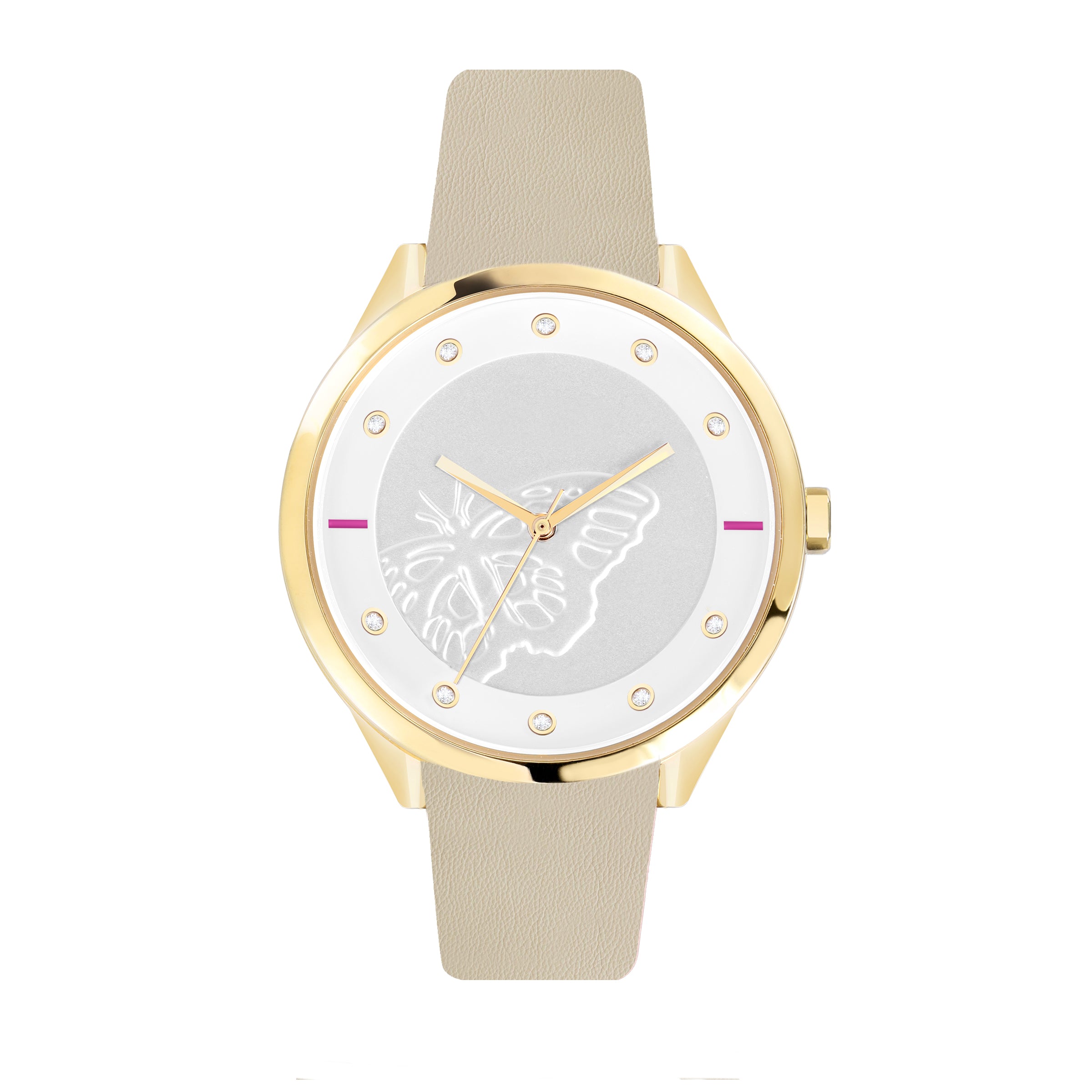 

Женские часы Furla Metropolis с серебристым циферблатом из телячьей кожи, серый