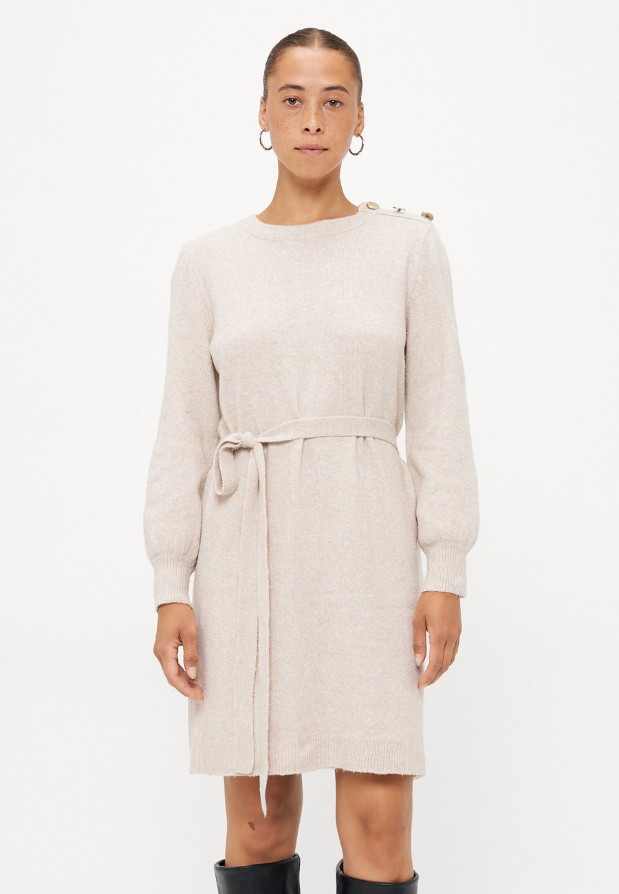 

Платье ONLY Petite ONLGLORY LIFE BUTTON DRESS, Pumice Stone Melange/Gold-Coloured/Beige