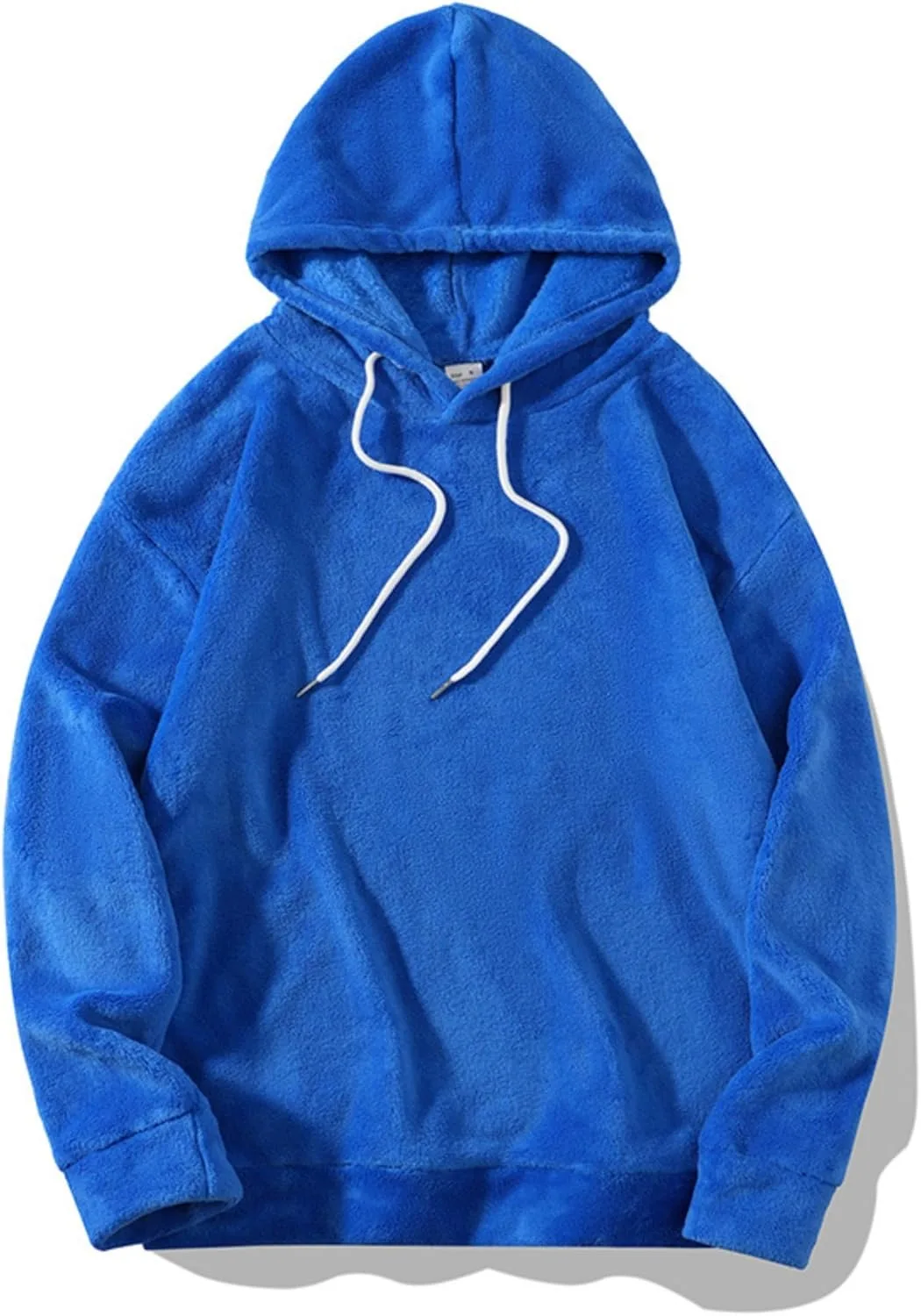 

Men's Fuzzy Sherpa Thick Hoodies Casual Pullover Fleece Hooded Jacket Fashion Warm Soft knit Sweatshirt