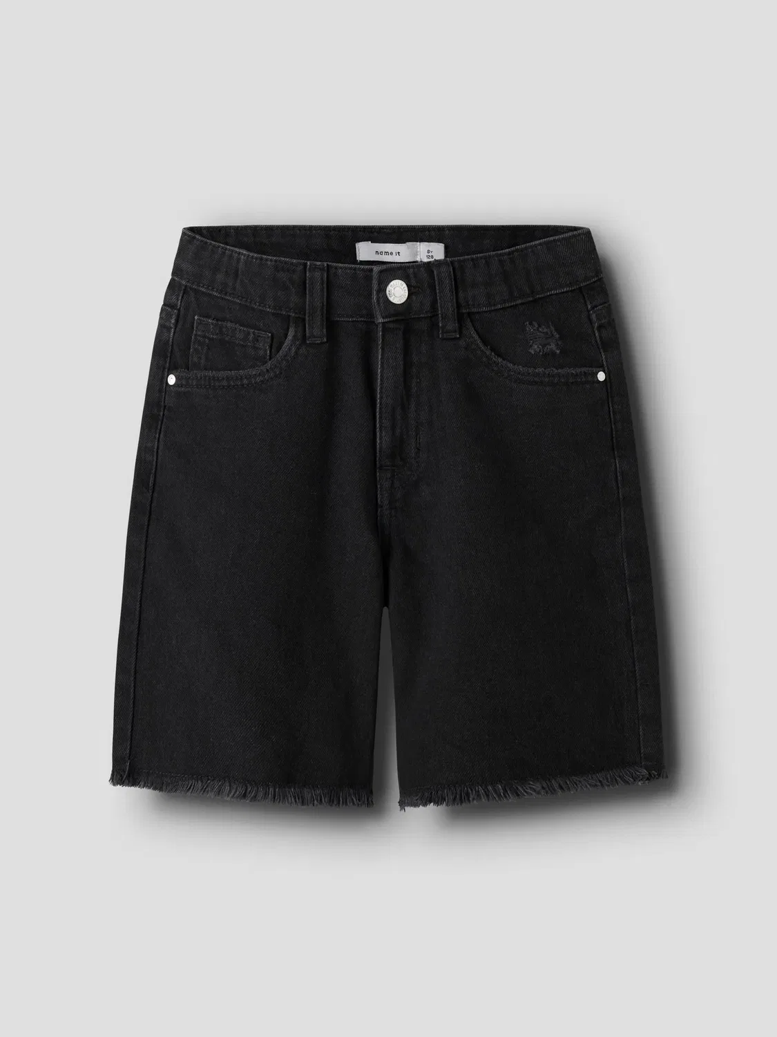 Шорты джинсовые Name it, black denim — фото 3