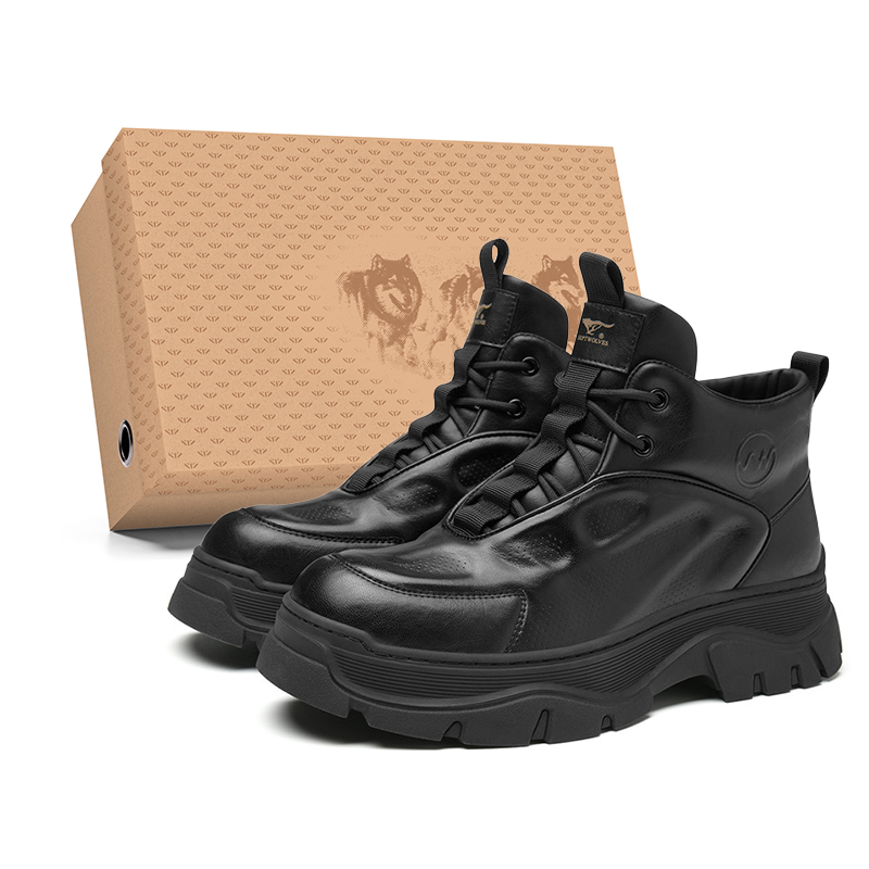 

Короткие мужские ботинки Martin SEPTWOLVES, Black (Standard Leather Shoe Size)