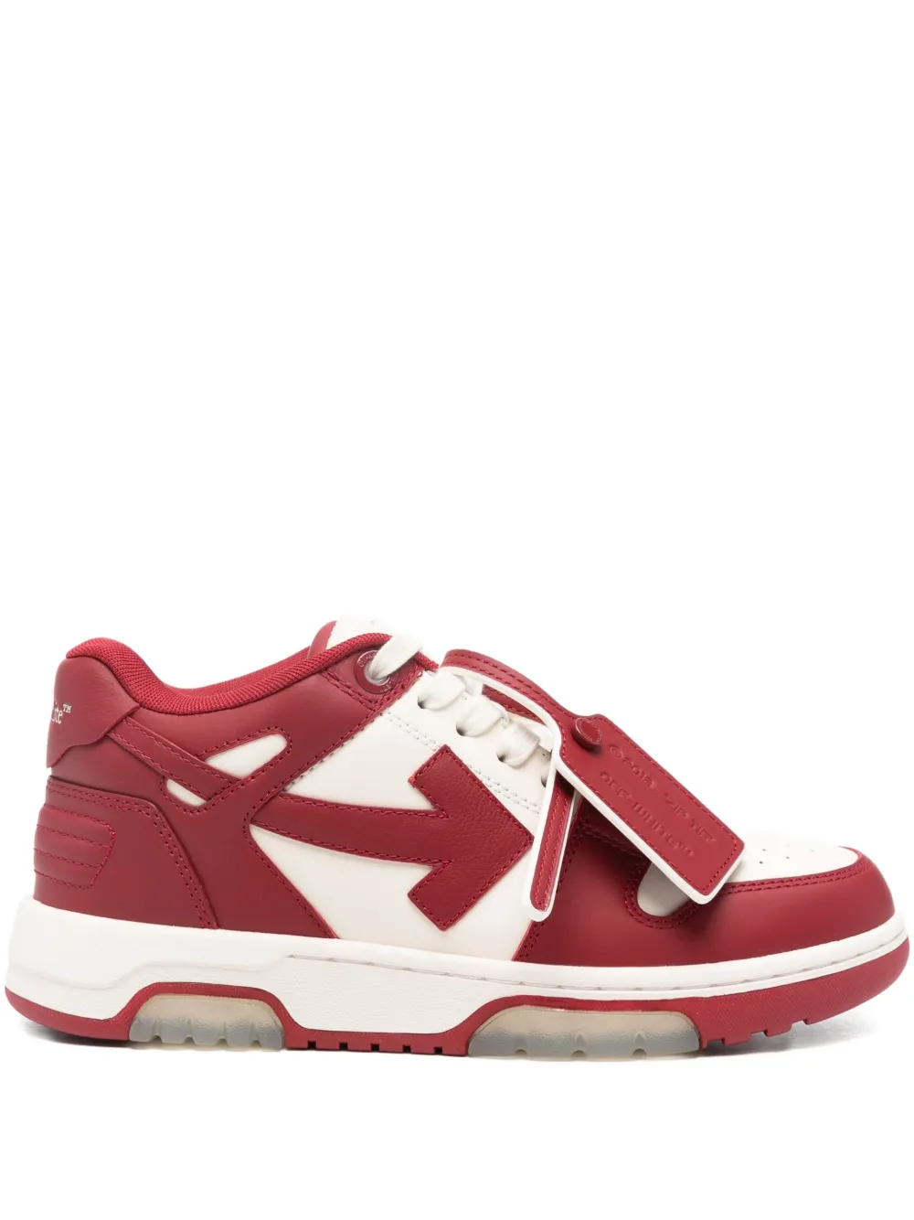 Кроссовки Out Of Office OFF-WHITE, красный