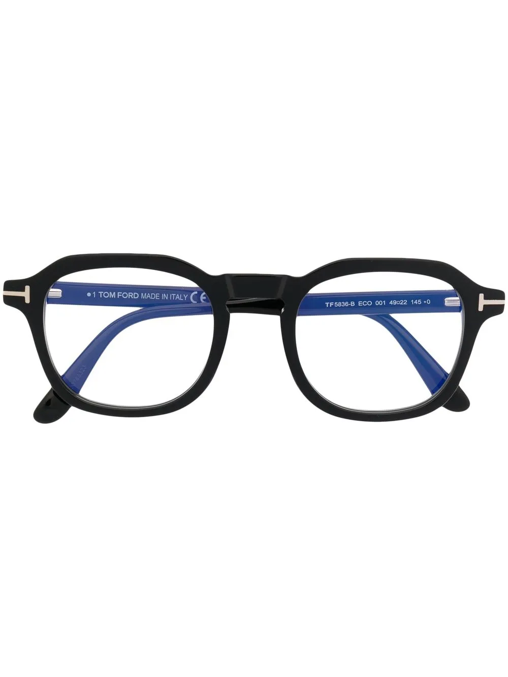 

Очки в круглой оправе TOM FORD Eyewear, черный