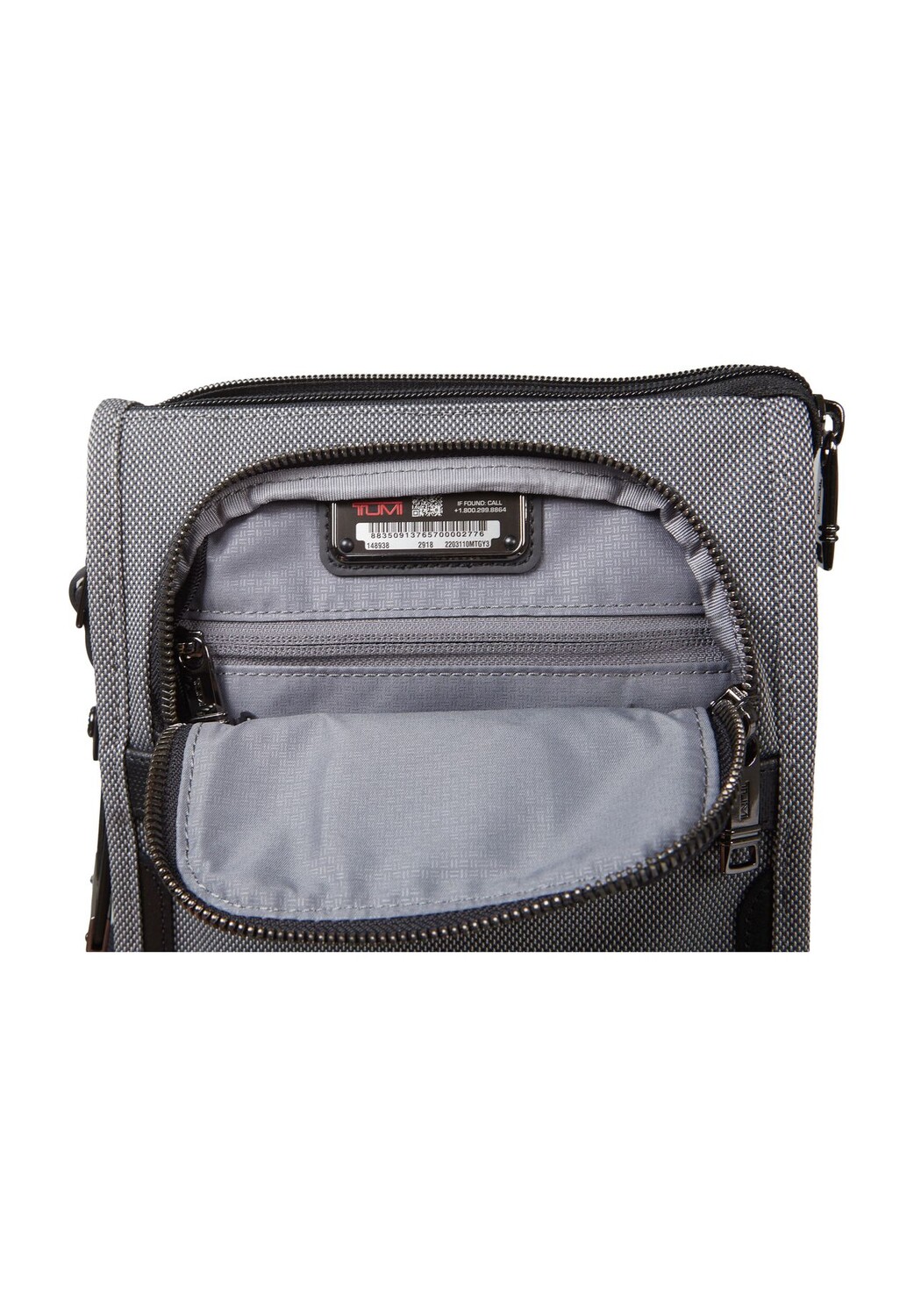 

Сумка на плечо с подвеской на молнии для мужчин TUMI, цвет Meteor Grey