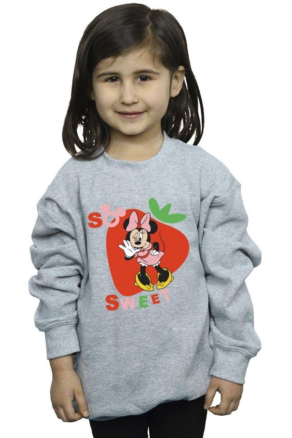 

Толстовка Minnie Mouse So Sweet Strawberry Disney, серый