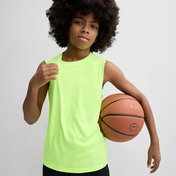 

Мальчиковая футболка с мускулистым принтом 8-20 лет в обычном и свободном покрое Tek Gear, цвет lemon surf