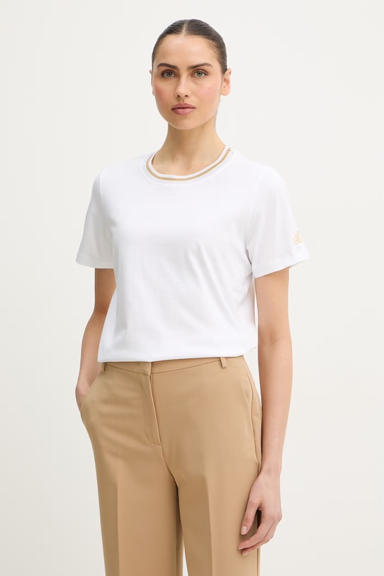 

Хлопковая футболка «балеарская Luisa Spagnoli, белый