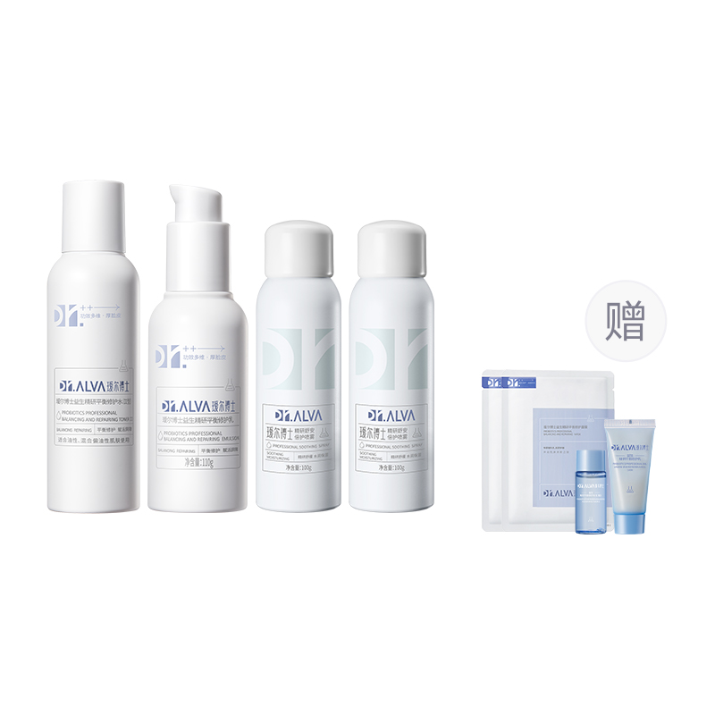 

Наборы для ухода за кожей Unisex Dr.Alva, Refreshing type II water 140ml + белый 110g + spray 100ml*2