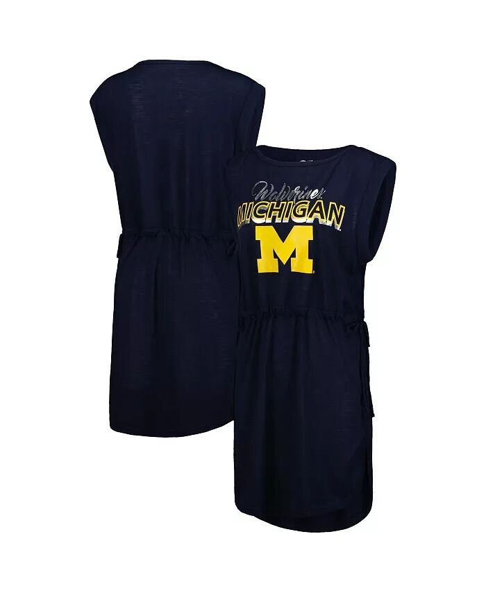 

Женский темно-синий купальник-платье Michigan Wolverines GOAT G-Iii 4Her By Carl Banks