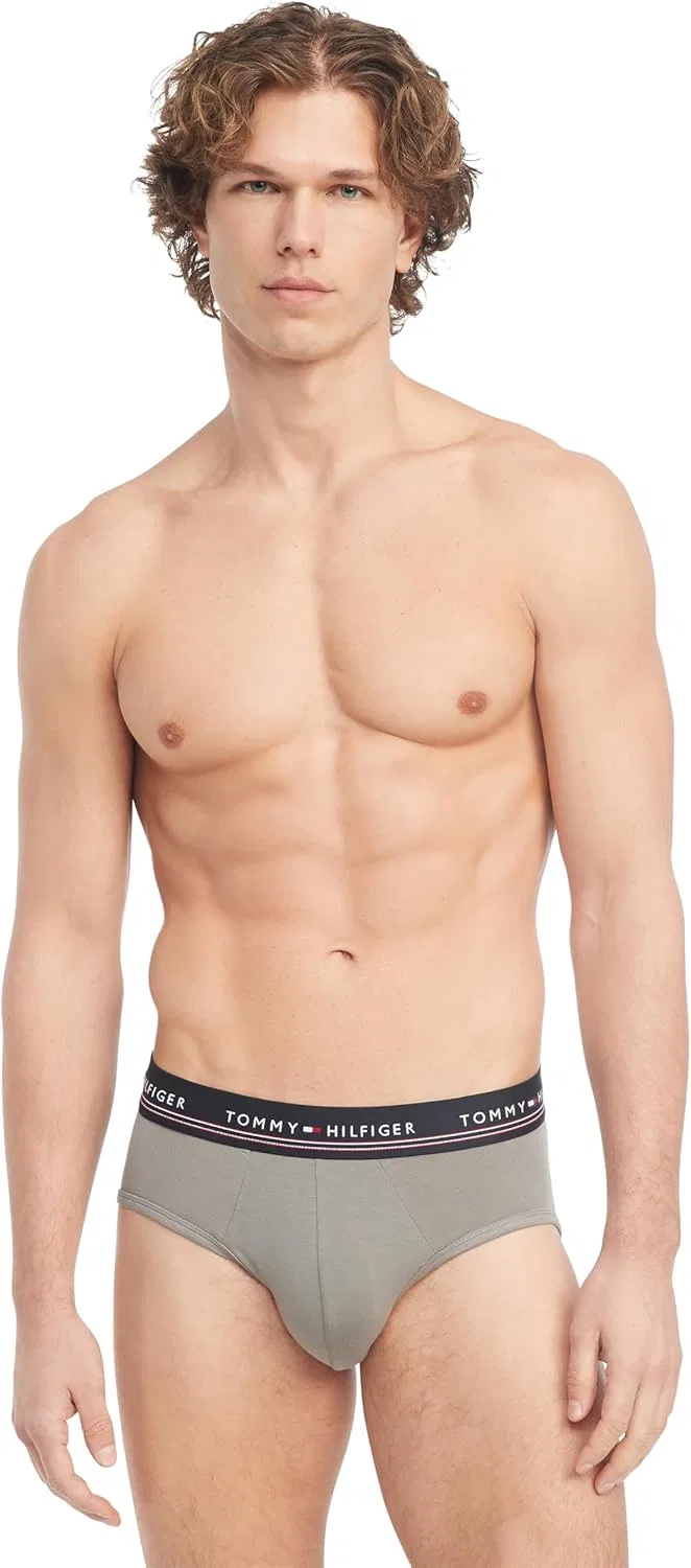Трусы брифы Tommy Hilfiger, цвет Pewter Grey, Black — фото 4