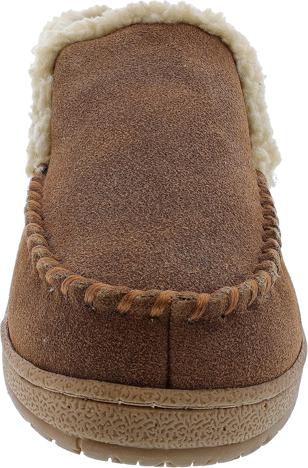 Мужские замшевые ботильоны Clarks с шерповой подкладкой, JMH1952 - домашние и уличные слипоны - удобные и прочные ботильоны с плюшевой подкладкой, амортизирующей стелькой и прорезиненной рифленой подошвой, коричневый/бежевый — фото 3