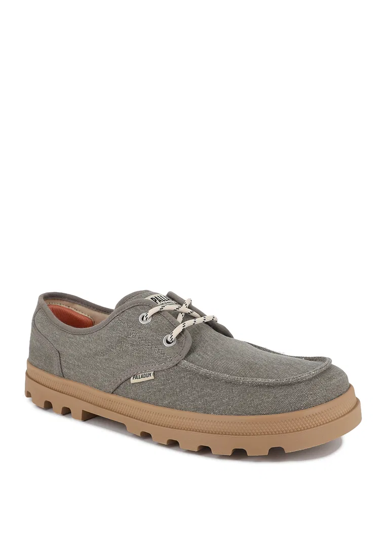 Кроссовки мужские, на шнуровке, Dunelite Moc Cush Canvas Palladium, зеленый — фото 2