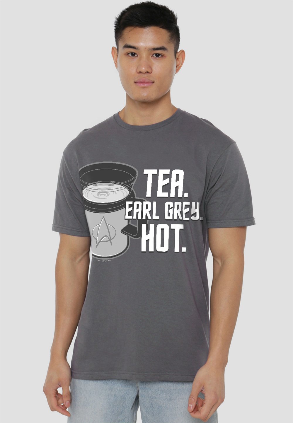 

Футболка с принтом STAR TREK EARL GREY Cotton Soul, антрацит