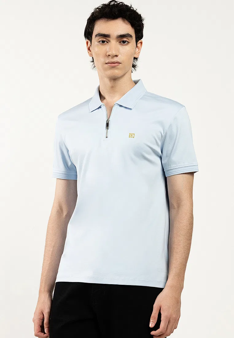 Поло Calvin Klein Sport, приталенный, Lunar New Year, цвет Skyway