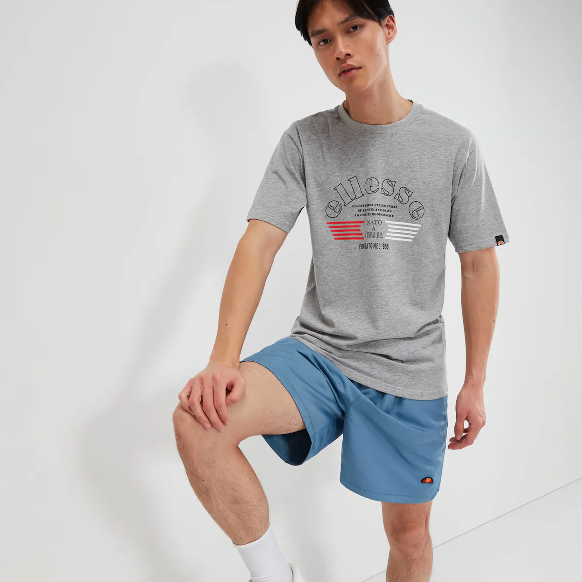 

Мужская футболка Giambettio Футболка Ellesse, серый