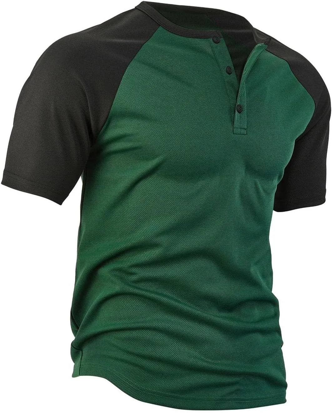 Мужская футболка с коротким рукавом Casual Trendy в европейском стиле Color Blocked с кнопками на воротнике и ананасовым принтом — фото 4