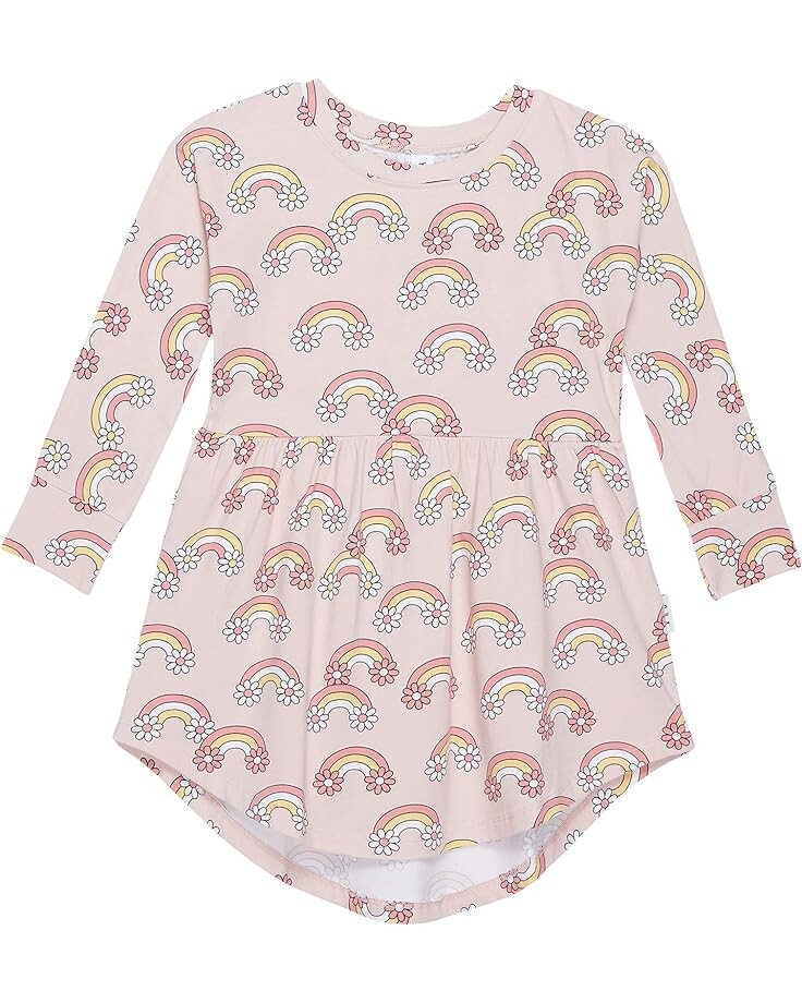 

Платье HUXBABY Daisy Rainbow Long Sleeve Swirl Dress, роза